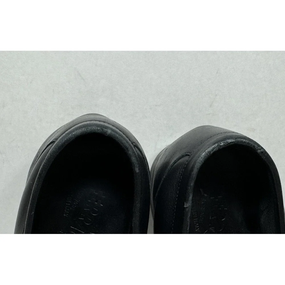 Salvatore Ferragamo Tangeri Black Leather Slip On Loafers Shoes Men's Size 11
